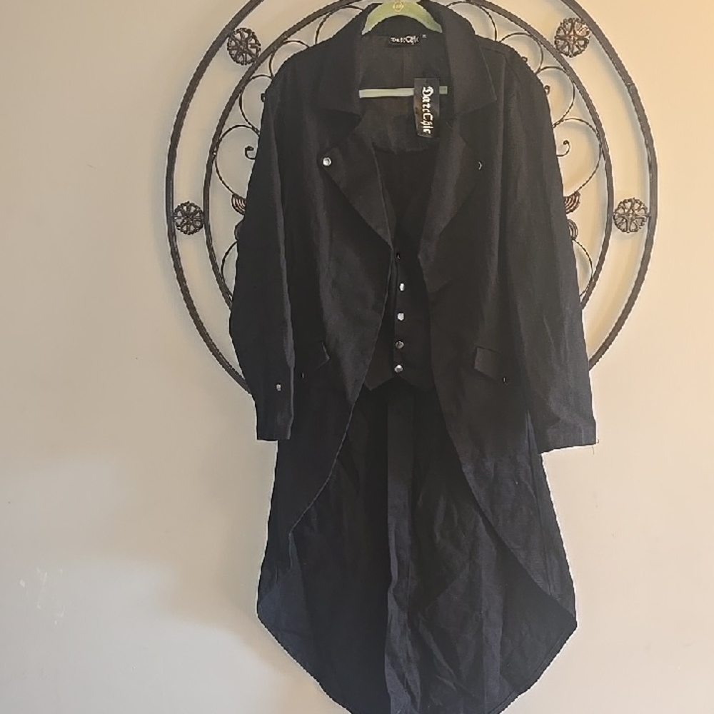Dark Black Trench Coat